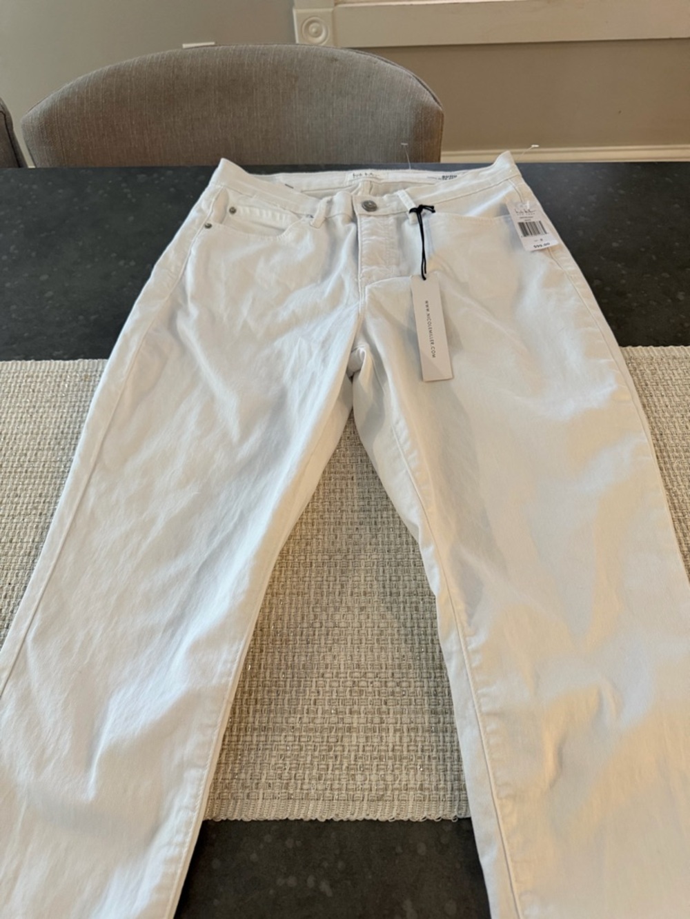 Nicole Miller White High rise ankle slim  Women’s Jeans